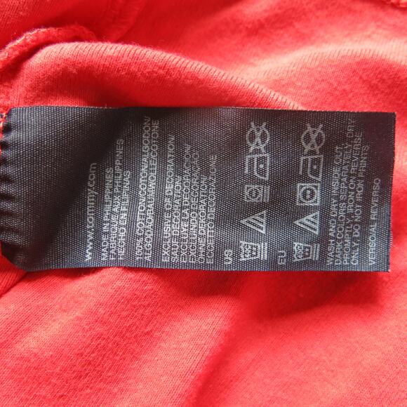 TOMMY HILFIGER Short Sleeve T Shirt Size L Men's Logo Cotton Red Preppy Casual - Picture 7 of 8